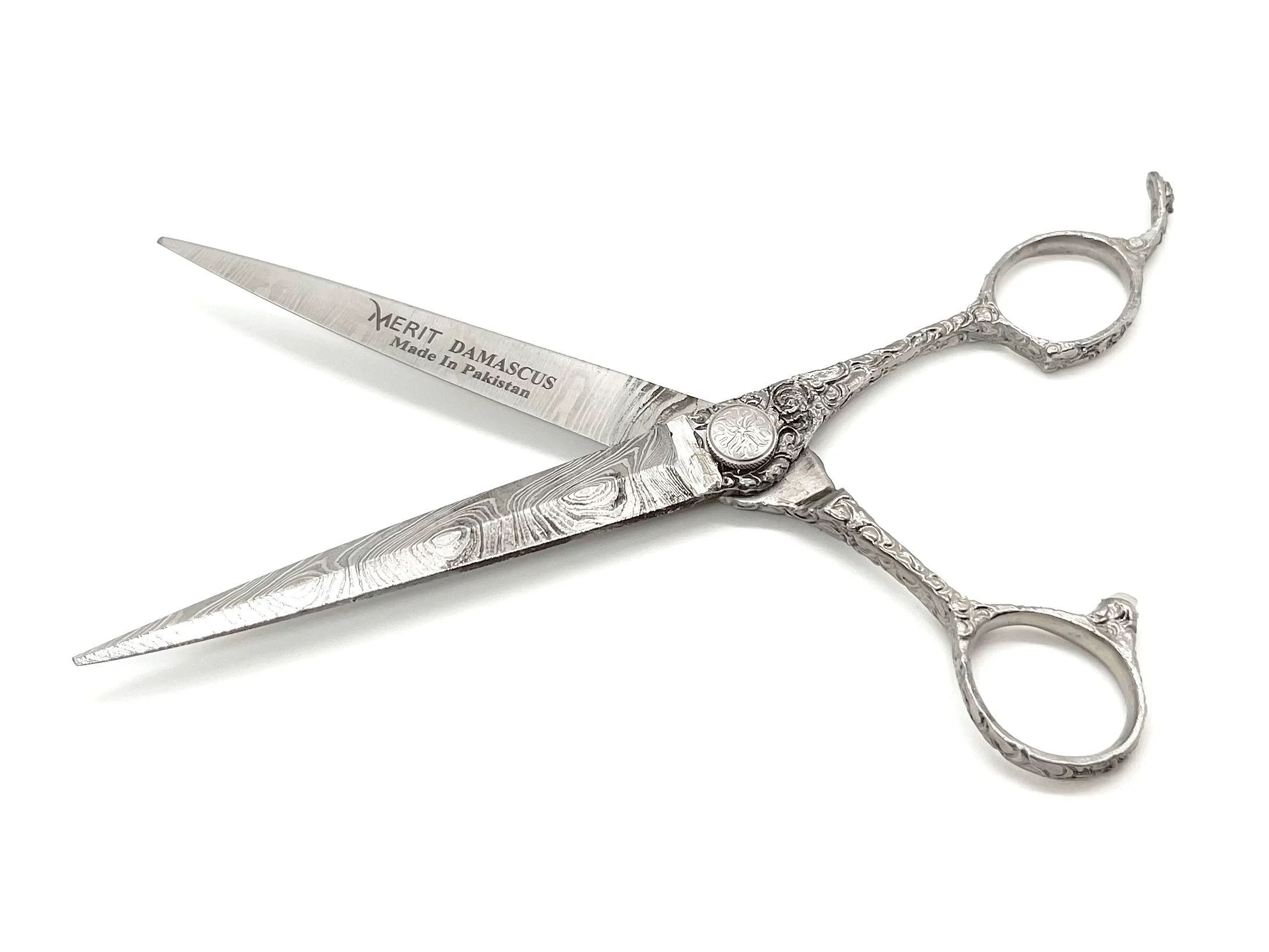 Barber Shears 6.5" Damascus Steel - Image 2