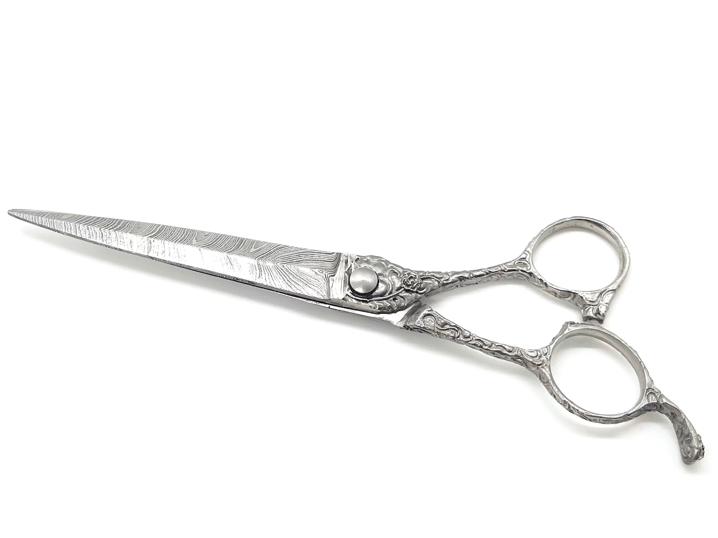 Barber Shears 6.5" Damascus Steel - Image 3