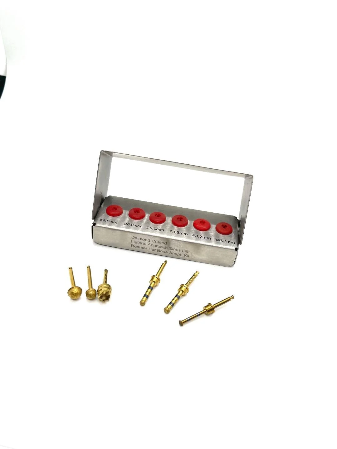 Dental Implant Diamond Lateral Approach Reamer Bur Kit Bone Shape Sinus Lift - Image 3