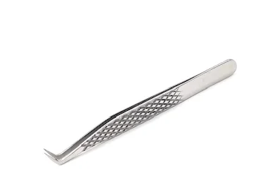 Eyelash Extension Tweezer Curved L Angled Tip