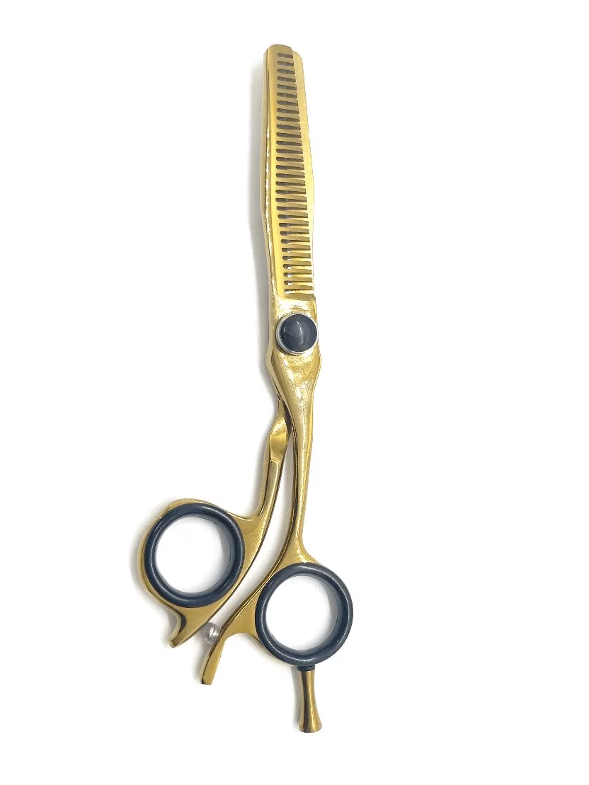 Hair Thinning Scissors Gold 6" - Image 2