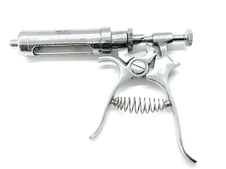 Injector Syringe Semi Automatic (Vaccination Gun Adjustable Injector for Animal Poultry Pigs Birds Farming Farm) (30ML)